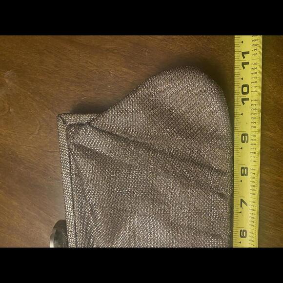 Vintage Jessica McClintock Snake Embossed &Gold  Metallic Clutch Set - Picture 8 of 14